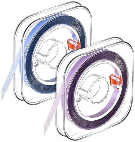 Zahn Schleifpapier, 2 Bände Zahn Schleifpapier, Dental Polierstreifen, Zähne Polieren, For Interdental Spaces, Deep Cleaning of Oral Hygiene(Lila + Blau)