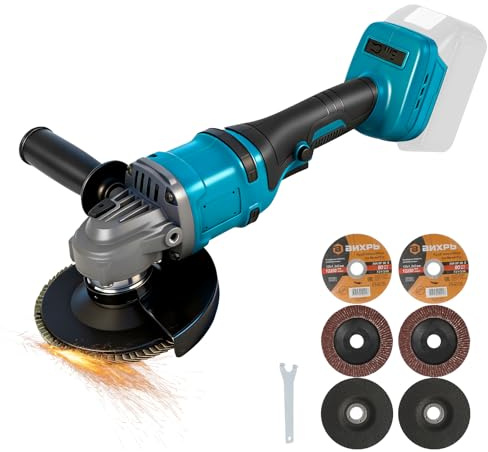 Roadtime 125mm Amoladora angular lijadora para Makita de 18V(sin batería)
