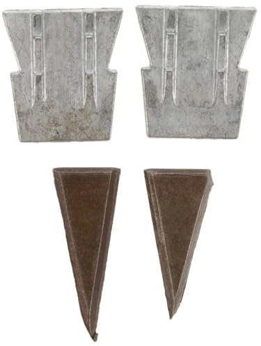 Vaguelly Lot de 4 Coins Robustes pour Marteau en Fer, Accessoires de Fixation pour Manche de Hache, Cales D'installation Pratiques en Acier, Usage Forestier et Bricolage Quotidien
