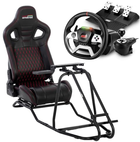 Pack simulateur, siège volant et pédalier RACER PRO pour PC et console