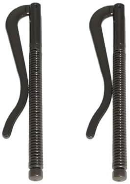 Ssmmam 2 clips de metal para dinero con resorte negro, clip de billetera para billetera, piezas de repuesto con abrazadera de resorte (70 mm)