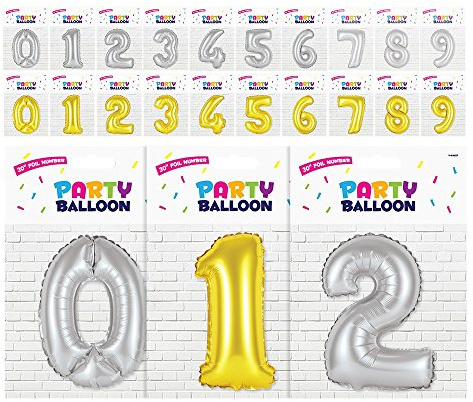 Stalwart V-84637 Inflatable Foil Number Balloon, 60 cm