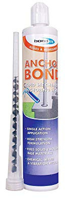 Bond It Anchor Fixing Agent, Grey, Water Resistant, Liquid, CAULKS, Pipe - BDAB380