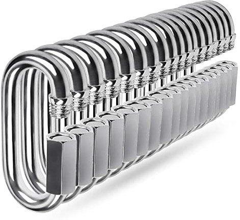 Quick Link, Ekunbuy 304 Stainless Steel Heavy Duty Locking Clips Chain Connector Repair Link Buckle for Swing Outdoor Camping
