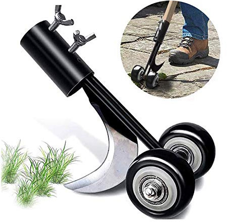 Unkrautentferner Fugen 2 In 1, Tragbarer Weed Remover, Weed Puller Mit Rädern, Weeds Snatcher Unkrautzieher, Unkrautjäter Garten Hand Weeder für Einfahrten Bürgersteige Terrassen,Scimitar