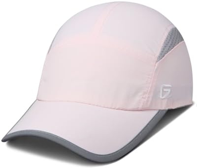 GADIEMKENSD Womens Hats Baseball Cap UPF 50+ Sun Quick Dry Lightweight Breathable Reflective Trucker Hat Outdoor Hiking Fishing Run Golf Sports A Dad Mesh Hats Running Hat Ponytail for Women Pink M/L