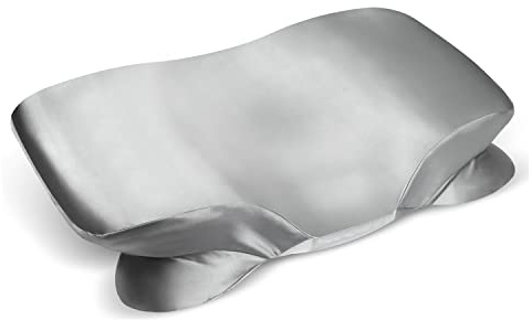 Satin Pillowcase for Zelimun Cervical Pillow, Ergonomic Case, Smooth & Soft Sleeping Pillowcase, Gray Pillow Cover with Zipper