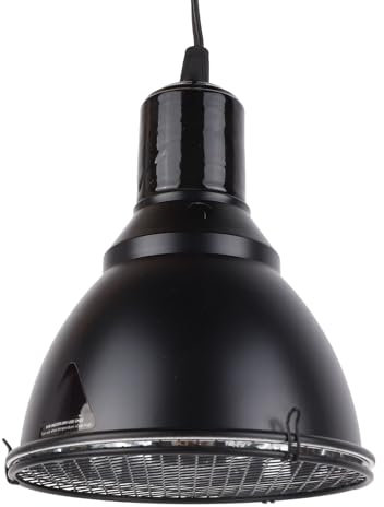 Pssopp Reptilienlampen-Klemmvorrichtung, E27-Lampenfassung, 14 cm, Reptilien-Wärmelampenfassung, Lampenschirm, Reptilienlampenfassung für Eidechse, Schildkröte, Bartagamen (EU-Stecker)