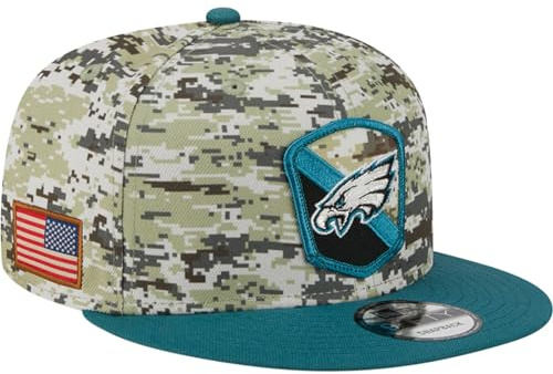 New Era NFL Philadelphia Eagles Salute to Service 2023 Snapback 9FIFTY Game Cap Camo