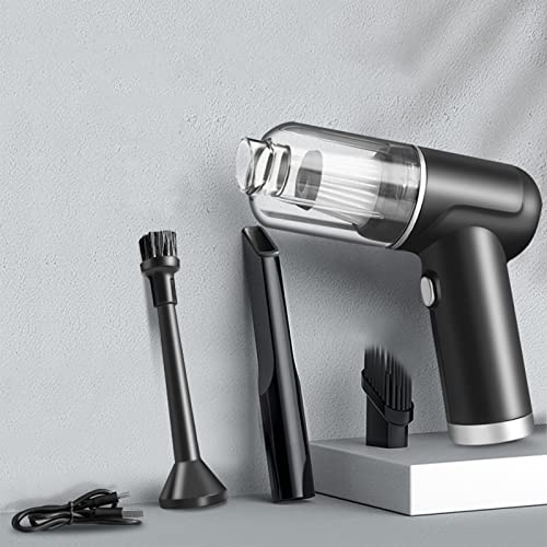 WAGNUS Aspirapolvere Portatile Senza Fili da 6KPa Potente Potenza di aspirazione, filtraggio HEPA e Contenitore per la Raccolta Facile da Pulire, Cavo di Ricarica USB Incluso, per Auto/Camper/camio