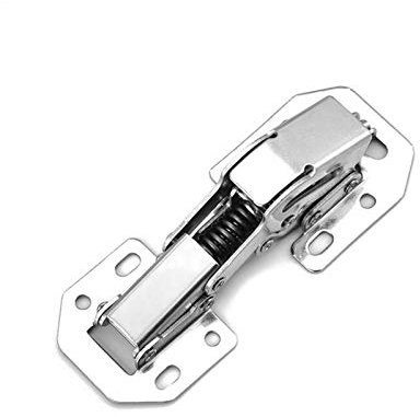 1 Stück Scharnier, kaltgewalzter Stahl, Schrankscharnier, 90-Grad-gebohrtes hydraulisches Scharnier, Soft-Close, for Schrank und Bücherregal (Color : 4 INCH)