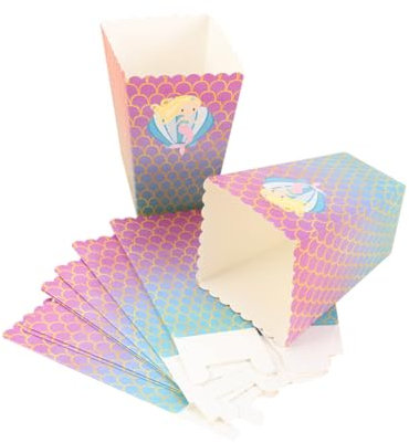 GRIRIW 12Er Boxen Popcorn aus Pappe partyhüte kindergeburtstag partytüten kindergeburtstag Popcornhalter Popcorntüten Party-Süßigkeiten-Kartons Popcorn-Karton Süssigkeit Popcorn-Box