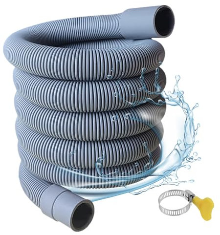 Dehumidifier Hose for Drainage, Drain Extension Hose for Dehumidifier | Flexible Hose with Rubber Adapter and Connection Clamp - Replacement Hose for the