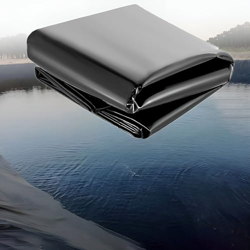 ZDSDZSD Bache Bassin Exterieur Jardin, Liner Piscine Hors Sol HDPE, Revêtement D'étang Impermeable, pour Bassin Film D'étang pour Bassin Koi, Cascades d'eau, Baies(8mx10m(26.2ftx32.8ft))
