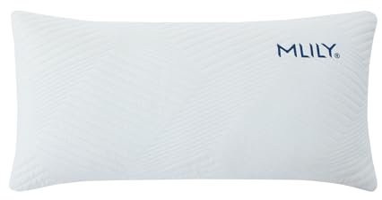 MLILY Kopfkissen Lono 80x40 cm, Bequemes Kissen aus Zerkleinertem Memory-Schaumstoff, Ergonomisches Nackenkissen 40x80 cm, Abnehmbarer und Waschbar Bezug, Nach Oeko-Tex und CertiPur Zertifiziert