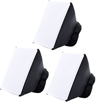 OSALADI 3stücke Fotografie Softbox Tragbare Blitzdiffusor Kompatibel Für DSLR Blitzgerät Weiche Beleuchtung Schatten Minderung Zusammenfaltbar Lagerung Transport Schnittstelle Passt Kamera