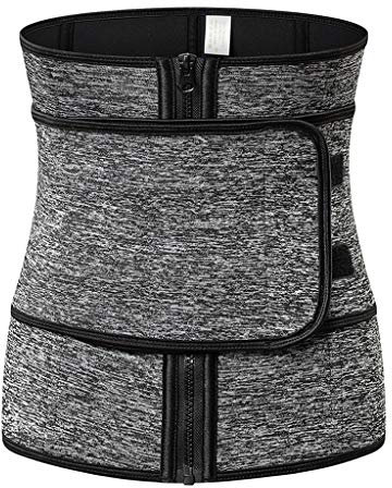 Cinturón Abdominal de 7 Varillas de Acero de Alta compresión con Cremallera, corsé de Neopreno para Sauna, Moldeador de Cintura para el Sudor, Tallas S a 6XL