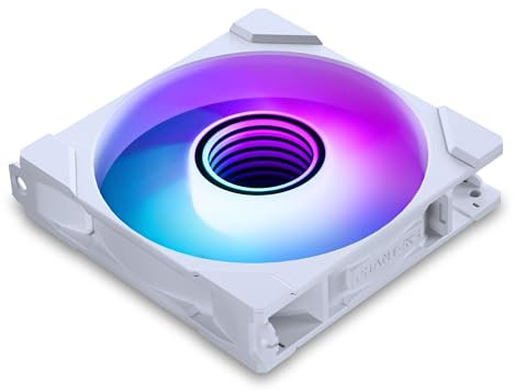 PHANTEKS M25 Gen2 PC Fan 120mm RGB – Gaming PC Fan White | PWM Fan - up to 2,000 RPM - Modular System - High Airflow - Low Vibration - Quiet