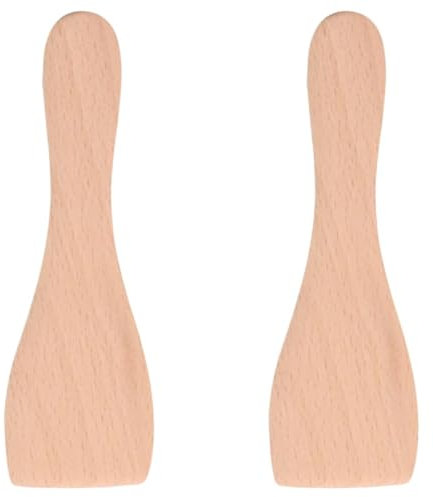 SOS Accessoire Lot de 2 pelles en bois pour Poêlon, spatules raclette Raclette, gril, Wok AS306003 TEFAL