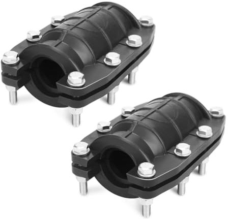 Grnlucja 1inch Pipe Repair Clamp,Emergency Pipe Repair Kit for Plastic & Metal Pipes (24mm-26mm) 2pack