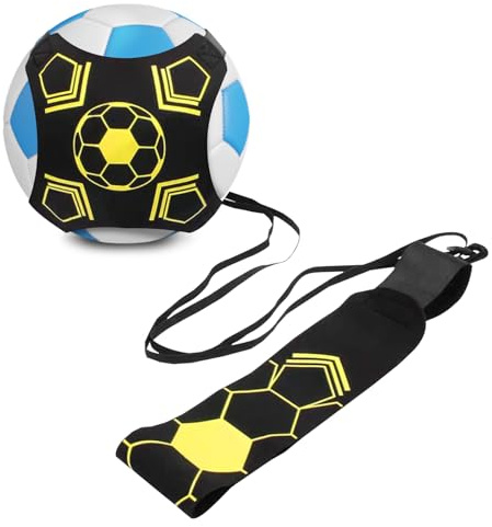 Dalephoric Fußball Kick Trainer Solo, Fussballtrainer, Fußballtraining mit Verstellbarem Taillengürtel, Fussball Trainer für Kinder und Erwachsene, Effektives Üben von Schießen, Passen, Jonglieren