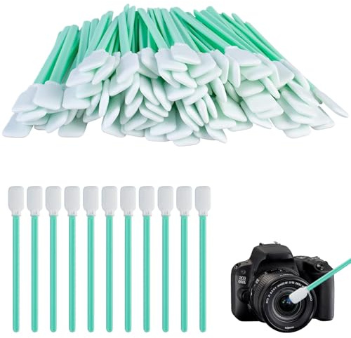 50 bastoncillos de algodón largos, bastoncillos grandes, esponja de limpieza larga estéril, esponja de limpieza de espuma, bastoncillos de algodón para limpieza de espuma, bastoncillos de esponja para