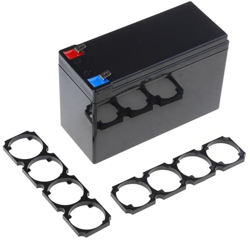 Qsvbeeqj Lätt ABS-batterihölje med 32650/32700 fyra länkhållare skal ABS-fodral