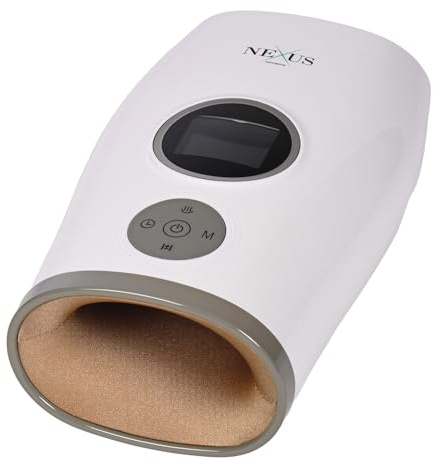 Nexus Company® Elektrisches Handmassagegerät „ZenYou“ mit Wärmfunktion & Luftdruck | Schmerzlinderung & Entspannung | Ideal bei Arthrose, Karpaltunnel & kalten Händen oder als Geschenk