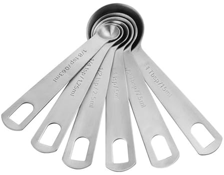 Set di cucchiai dosatori in acciaio inossidabile 430 con scala accurata per fondi di caffè, spezie, zucchero e bevande in polvere Set di accessori per la preparazione del caffè