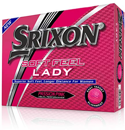 Srixon Soft Feel-Lady 6 P Pink (12) Bolas de Golf, Adultos Unisex, Rosa, Talla Unica
