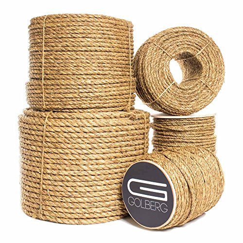 Verdrehtes Manila-Hanfseil, 1/4 Zoll x 300 m, dickes robustes Seil
