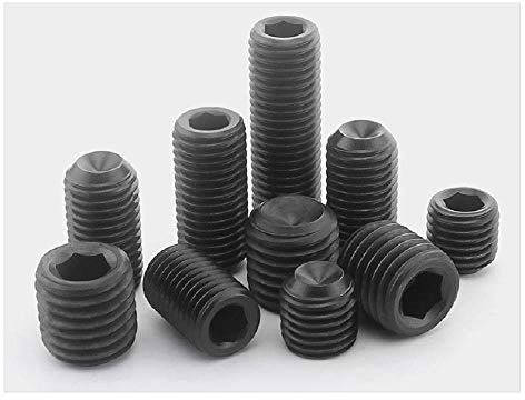 JINYONGFA Tornillos de Cabeza Hueca Hexagonal de Grado 12.9 con Extremo cóncavo, Tornillo Superior Jimmy, sin Cabeza, M20-M20 * 35 (1 Pieza)