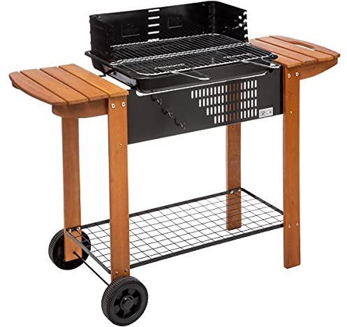 Barbecue Charbon de Bois XXL - Noir - 117 cm