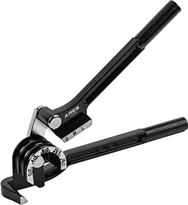 ARES 10028 – 180 Degree Tubing Bender – Fits 1/4-Inch (6mm), 5/16-Inch (8mm), and 3/8-Inch (10mm) Diameter Tubing – High Visibility Degree Markings