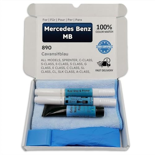 Genuine Colors Lackstift CAVANSITBLAU 890 für Mercedes Benz MB Blau SPRINTER C-CLASS S-CLASS E-CLASS S CLASS G E C SL CL SLK A-CLASS G-CLASS SL-CLASS CLK CLS CL-CLASS SLK-CLASS A CLS-CLASS CLK-CLASS M