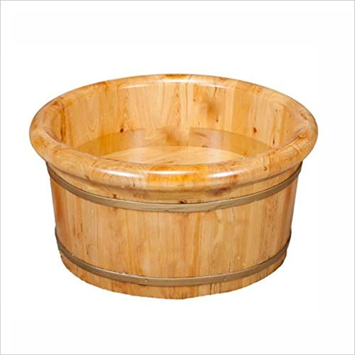 NUBAOzy Foot Tub Wooden Foot Basin Thicken Reflexology Cedar Tub Foot Bath Barrel Foot Tub Barrel Footbath Foot Basin Foot Bath Wooden Bucket Foot Spa Household Wash Ba