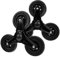 Homoyoyo 1 Pair Shopping Wheel Cart Wheels Rolling Cart for Groceries Automotive Wheels Stair Climbing Trolley Wheels Stair Climbing Triangle Wheel Triangular Trolley Casters Wheels Iron