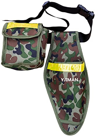 Plumdrop Tijeras de jardín, riñonera, Tijeras de podar eléctricas, Bolsa de Funda, Herramientas de Corte de cizalla de Planta portátil, Funda para podadora