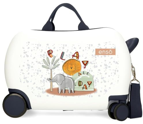 Enso Play All Day Valigia per bambini Bianco 45 x 31 x 20 cm Rigida ABS 27,9 L 1,8 kg 0 Bagagli Mano, bianco, Valigia cabina