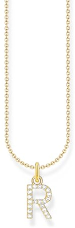 THOMAS SABO Halskette Buchstabe 925 Sterling Silber mit Zirkonia KE2240 - KE2265