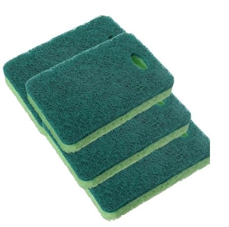 Esponja for Fregar antiarañazos for el hogar, Esponja for Limpiar lavavajillas de Cocina, se Puede Utilizar en la Cocina y el baño (Color : 4 PCS)
