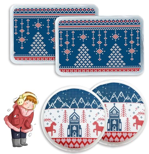 Couleurs Wiederverwendbare Snap-Wärmepackung, Handwärmer Klick, Taschenwärmer, Beutel, Gel-Handwärmer für Camping, Outdoor, Indoor, Arbeit, Studium