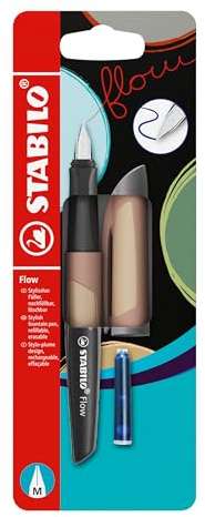 STABILO - Füller - Flow MONOCHROME - hellbraun - inkl. Patrone - Blister