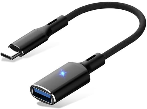 Adattatore da USB C a USB 3.0, Cavo OTG USB di Tipo C Maschio a USB Femmina, Adattatore da USB C a USB A, Compatibile con iPhone 15 Pro/Max, MacBook, Google Pixel, Samsung Galaxy, Huawei