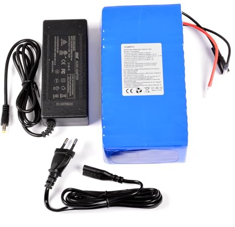 Pack de batteries AFTERTECH 24 V 30 000 mAh 30 Ah rechargeable au lithium 192 x 102 x 60 mm 6s4p 25,2 V F1D3