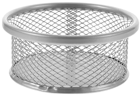 Alipis Paper Clip Holder: Stackable Wire Mesh Paperclip Holders - Paper Clip Dispenser Organizer for Desk Home Office School Supplies (Silver)