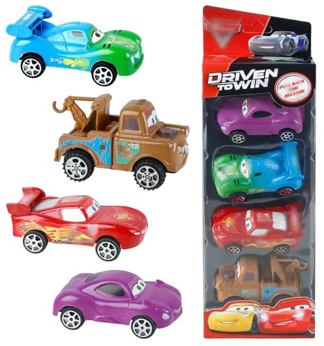 Luclay Car Spielzeug 4 Stück A, Spielzeug Automodell, Kinderspielzeug - Gestaltete Autos für Jungs, Sammler und Spielzeugliebhaber - Geschenke für Geburtstagsfeiern, Kindertage, Easter