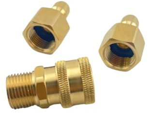Lot de raccords de connexions rapides pour tuyau, poignée et lance télescopique de pulvérisateur OUTIWAX, compatible Pro Sprayer, installation facile.