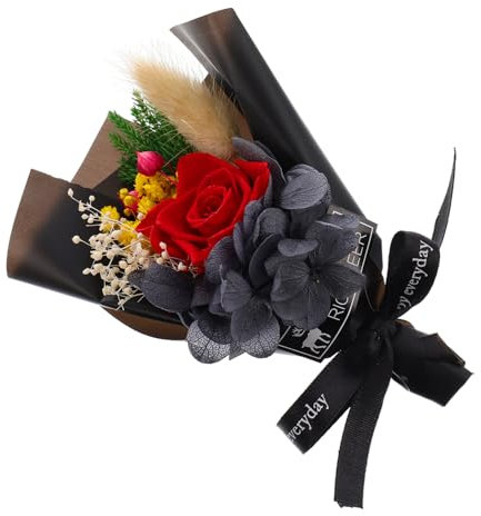 Alipis Ewiger Blumenstrauß Konservierte in Geschenkbox Valentinstag Muttertag Und Besondere Anlässe Handgefertigte Elegante Blume Für Unvergängliche Liebe
