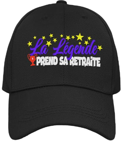 Bramart Casquette Homme Retraité Cadeau Original pour Retraite ou Anniversaire Idées de Cadeau pour Lui à Noël Taille Unique avec Visière